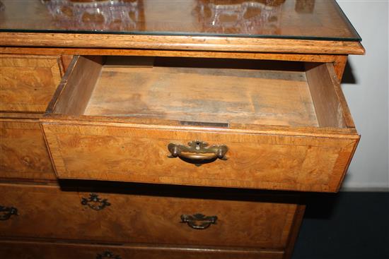 A George III elm and ash chest of drawers, part 18th century, W.3ft 4.5in.